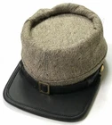 CIVIL WAR CSA CONFEDERATE JEAN WOOL KEPI FORAGE CAP HAT- ALL SIZES!!!