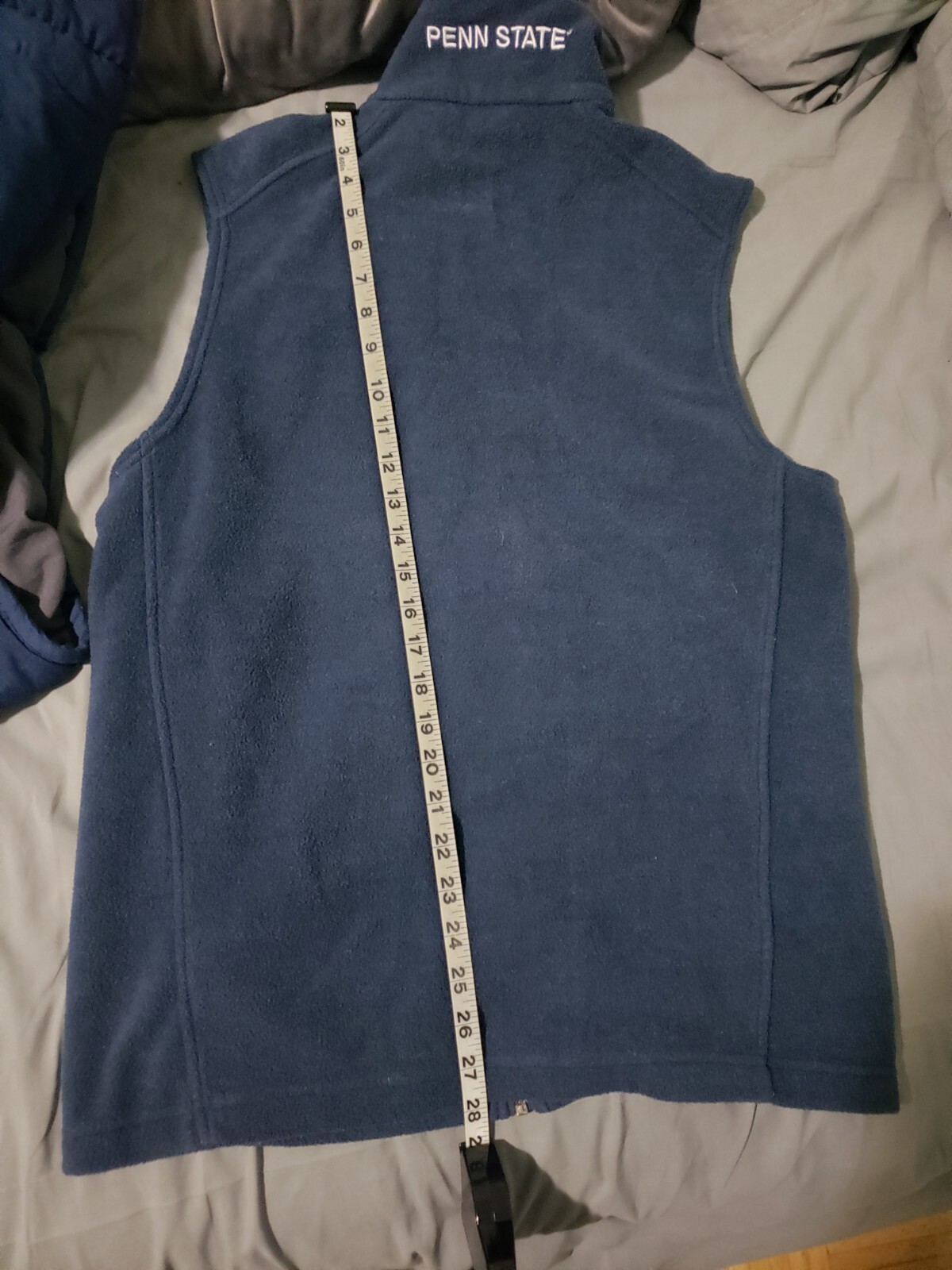 Penn State Columbia Fleece Vest Size Small Navy Blue eBay
