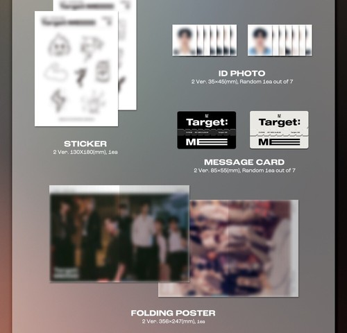 K-POP EVNNE 1st Mini Album Target ME E Ver. CD+P.Book+3p Card+Poster+Sticker - Picture 6 of 13