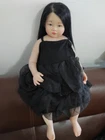 30inch Lifelike Reborn Baby Doll Toddler Girl Hand-Rooted Hair Art Collect Gift