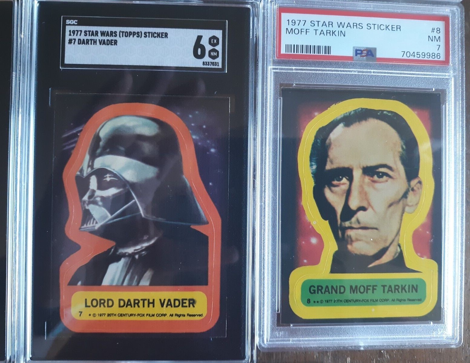 1977 Topps Star Wars Ser 1 Stickers Complete Set (11) Graded PSA SGC ...
