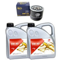 MotoröL Set MotoröL Febi SAE 5W-40 8 Liter + ÖLfilter FüR Renault Laguna Espace