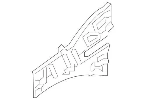 Miembro del guardabarros delantero derecho para Honda Pilot 2016-2021 (P/N 60613-TG7-A00ZZ)