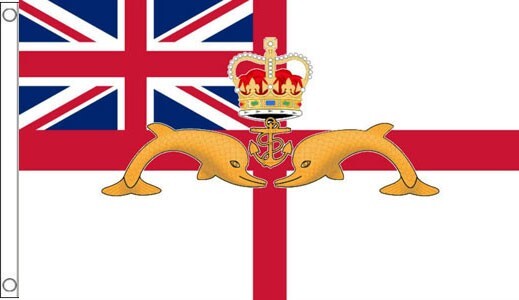 AZ FLAG White Ensign Table Vlag 15x10 cm - St George's - British Royal AZ FLAG White Ensign Table Vlag 15x10 cm - St George's - British Royal