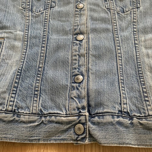Vintage LEVIS Motorrad Bike Druckknopf Denim Jeansjacke Made In USA Damen L - Bild 8 von 13