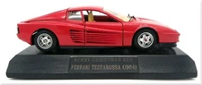Bburago Diecast Metal 1/24 Red Ferrari Testarossa 1984 Good Cod. 0504