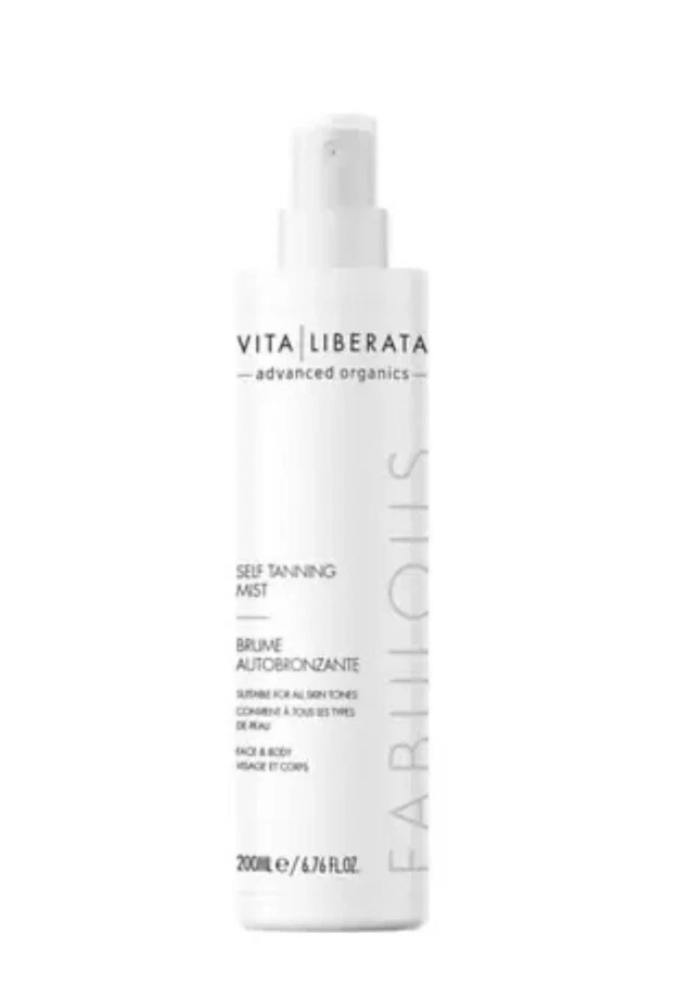 Vita Liberata selbstbräunender Nebel 200ml - Gesicht & Körper allmählich hellbraun feuchtigkeitsspendende Aloe