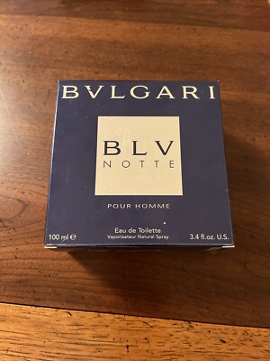 BLV NOTTE Pour Homme by Bvlgari Eau de Toilette Men Spray 3.4 fl. oz NEW IN BOX