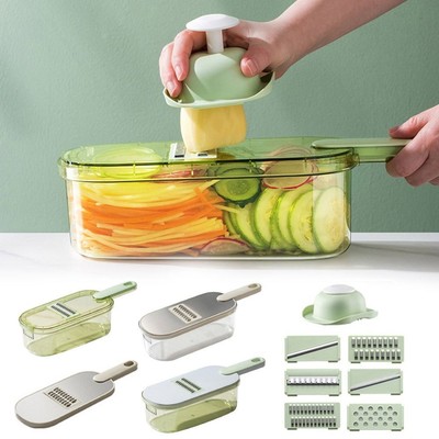 Edelstahl Gemüse-Chopper Multifunktional Käsereibe Haltbar Veggie-Slicer  Küche