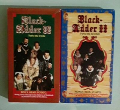 bbc BLACK ADDER II  VHS VIDEOTAPE LOT NEW corner / edge dings