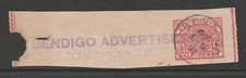 VICTORIA 1893 1/2 Red NEWSPAPER 
