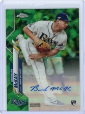 2020 Topps Chrome Update Green Sapphire Rookie Auto #RA-BM Brendan McKay #28/50