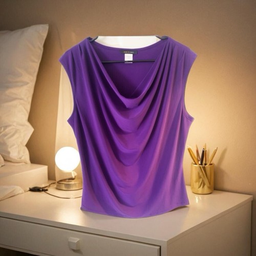 Blusa clásica de mujer Jennie & Marlis sin mangas con cuello redondo talla XL de segunda mano