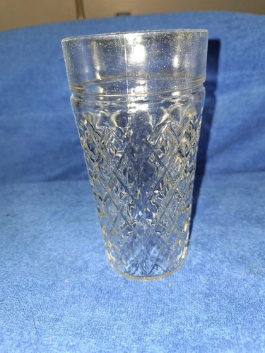 Lot of 3 Vintage Anchor Hocking Quilted Diamond Point Glasses Replacements