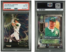 1997 Metal Universe Mark McGwire #131 PSA 8  Pop 10 Pop Higher 6