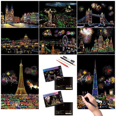 Scratch Rainbow Painting Art PaperScratch & Sketch Art for Kids & AdultsScrat...