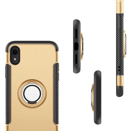 For iPhone X/7/8/8 Plus/11/12/13 Slim Case Magnetic Shockproof Ring Holder Stand - Picture 19 of 33