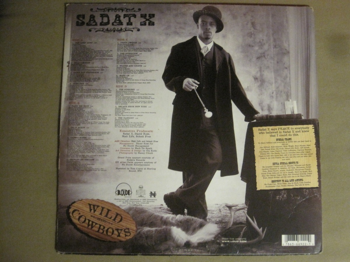 SADAT X WILD COWBOYS 2LP ORIG '96 LOUD SHOWBIZ PETE ROCK