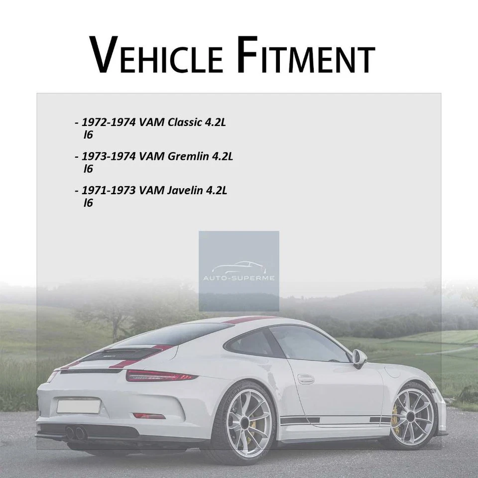 Manguera de refrigerante de radiador superior para 1971 1972 1973 1974 AMC Hornet 4,2 L Foto 3 de 4