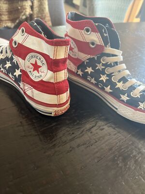 Chuck Taylor Converse Sz 2 Flag red/white/blue Shoes | eBay