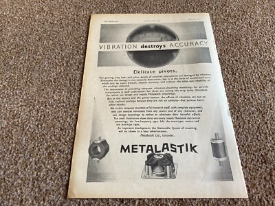 FABK1 WERBUNG 11X8 METALASTIK LTD LEICESTER - EMPFINDLICHE DREHGELENKE