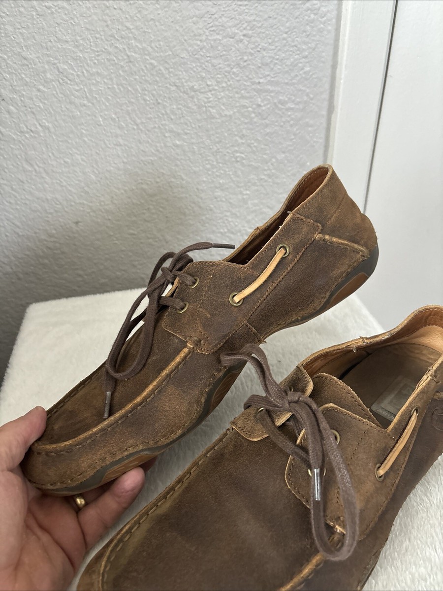 Ariat Gleeson Distressed Leather Tie Mens’s Loafers Size 10.5 US Or 44 EU Ariat Gleeson 10011961 Distressed Brown Leather Lace-Up  main image 2