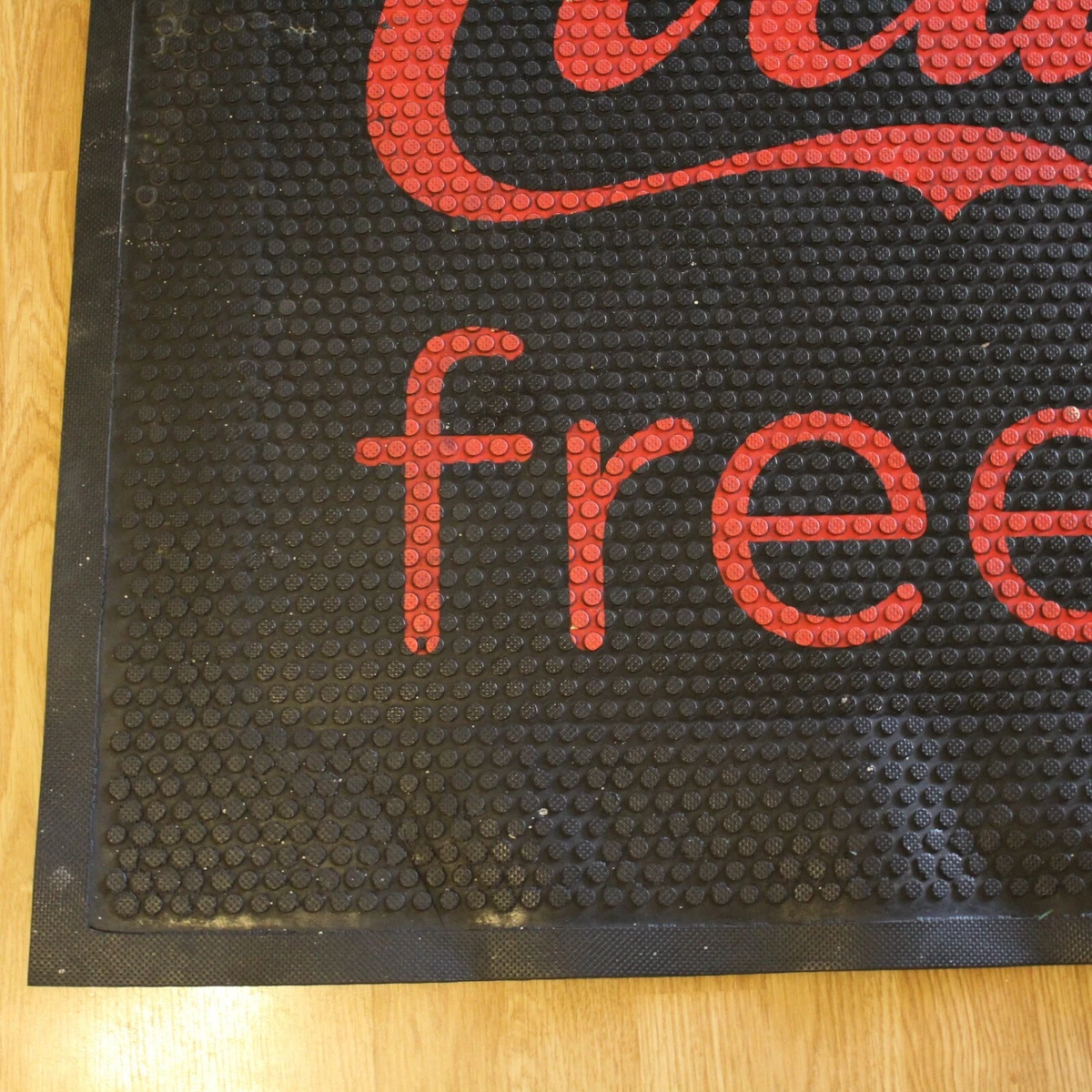 Commercial Grade Coca-Cola Freestyle 3'x5' Rubber Floor Mat Non-Slip Coke Black