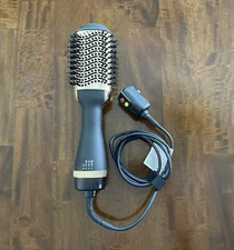 Hair Dryer Brush Oval Shape Volumizer Straighten Curler Styler Hot Air Blower