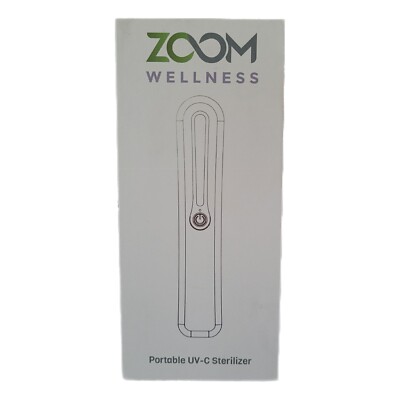 Zoom Wellness Portable UV-C LED Handheld Sterilizer With Travel Bag USB Charger