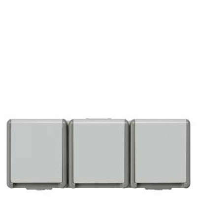 Siemens Schalterprogramm Schutzkontakt-Steckdose Delta Grau 5UB4731 1 St.