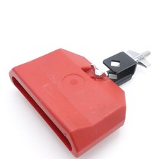 5 Inch Jam Block, Red Percussion Block with Mounting Bracket