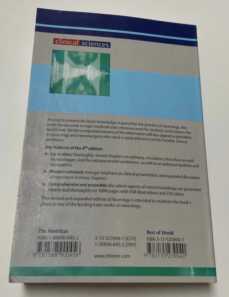 (NEW) Neurology 4th Edition by Mark Mumenthaler M.D. & Heinrich Mattle M.D. - Image 2 of 2