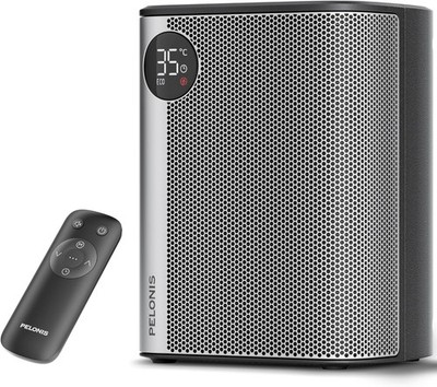 Pelonis Keramikheizung Mini 2000W mit Fernbedienung, 2 Sekunden Schnellheizung
