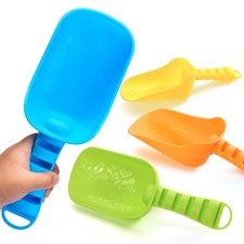 Beach Sand Shovels for Kids - 4 Packs Shovels Colorful Scoops Travel Sand Toy...