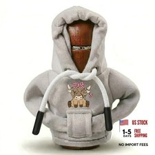 Gear Shift Hoodie, Universal Car Shift Knob Cover Highland Cow