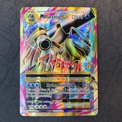 M Blastoise EX (Full Art) 102/108 Evolutions Holo XY Mega Pokemon