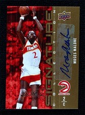 2009-10 Upper Deck Signature Collection Moses Malone #60 Auto HOF 0c3