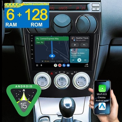 Für Mazda 6 GG GY 2002-2008 Autoradio 6G+128G Android 14 8-Kern Carplay GPS DAB