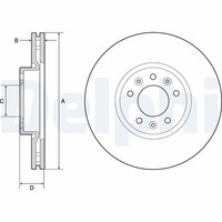 2X Delphi Bremsscheibe BG4805C FüR CitroËN Jumpy Peugeot Proace Toyota Opel K0 3