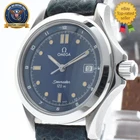 [NEAR MINT] OMEGA Cal.1424 Seamaster 596.1501 Blue Dial 28mm Quartz Womens Watch
