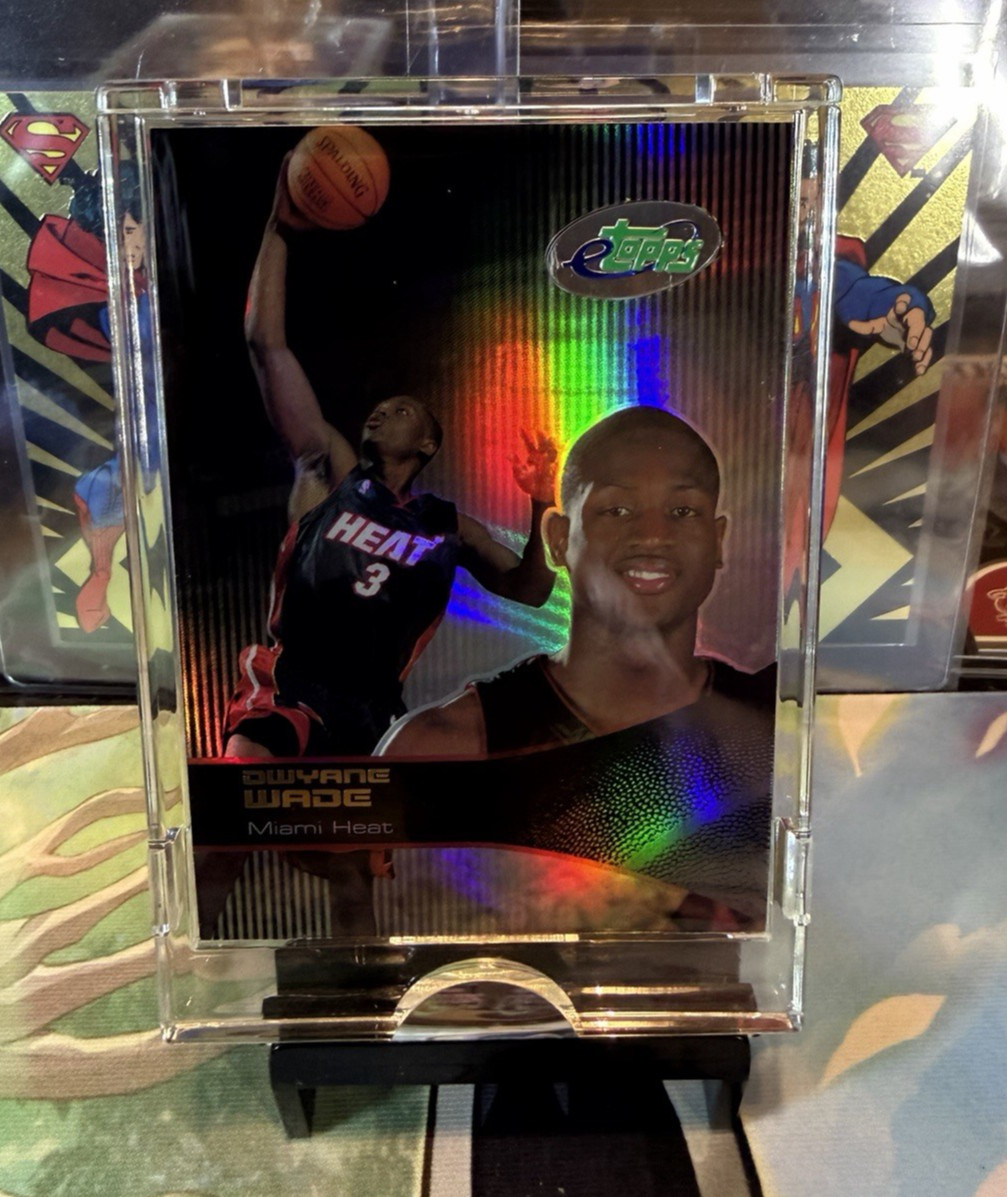 2003 04 Dwyane Wade eTopps Refractor Rookie RC Card #47 Heat 37A