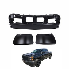 Black Front Bumper Face Bar Replacement for Silverado 1500