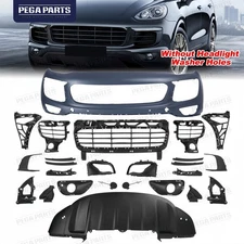 Complete Front Bumper Cover w/o Washer Hole For 2015-2018 Porsche Cayenne 985