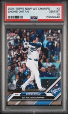 2024 TOPPS NOW LOS ANGELES DODGERS WORLD SERIES CHAMPIONS SHOHEI OHTANI PSA 10