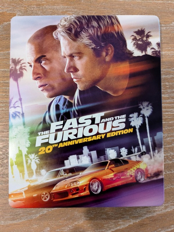 The Fast and the Furious (20th Anni SteelBook)(4K Ultra HD)(Bid Used)