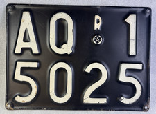 Italy Italian Number License Plate Laquila Aq Abruzzo 1932-1976 Series Metal Italy Italian Number License Plate Laquila Aq Abruzzo 1932-1976 Series Metal