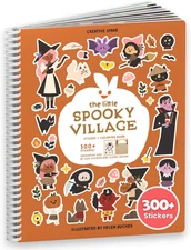 Spooky Village Halloween Stickers for Kids by , Toddler Sticker Book, Toys Activ