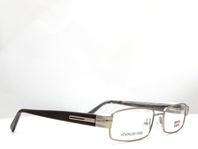 Levi's LS 541A-2 Silver Brown Men's Eyeglasses Frames 52-17-135