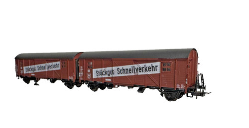 Roco HO 16007 Zwillings 4 Rad Leig Güterwagen besteht aus DR ehem. DDR ohne OVP | Zustand: Used