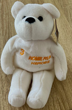 Salvino's Home Run Heroes Ruth 3 White Plush Bear With Tags 1998